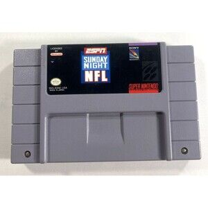 ESPN Sunday Night NFL Super Nintendo Entertainment System 1994 Tested